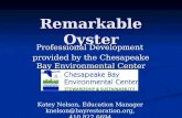 Remarkable Oyster Professional Development provided by the Chesapeake Bay Environmental Center Katey Nelson, Education Manager knelson@bayrestoration.org,