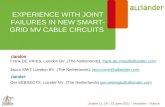 Jicable’11, 19 - 23 June 2011 - Versailles - France EXPERIENCE WITH JOINT FAILURES IN NEW SMART- GRID MV CABLE CIRCUITS Frank DE VRIES, Liandon BV, (The.