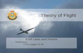 Theory of Flight 6.04 Laws and Forces References: FTGU pages 21-39.
