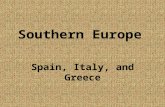 Southern Europe Spain, Italy, and Greece. Certain materials are included under the fair use exemption of the U.S. Copyright Law and have been prepared.