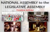NATIONAL ASSEMBLY to the LEGISLATIVE ASSEMBLY Timeline Activity.