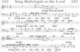 Sing hallelujah to the Lord, 1. Sing hal - le - lu - jah to the Lord, Sing hal - le - lu - jah to the Sing hal - le-lu - jah, Hal - le - lu - jah! Lord,