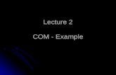 Lecture 2 COM - Example. Integrate the web Webcam functionality using.Net and COM First let's explain what we should do exactly. First let's explain what.