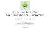 Zimbabwe MOHCW Male Circumcision Programme Supply Chain Management Dr. O. Mugurungi, Director AIDS&TB Programme Ministry of Health and Child Welfare June.