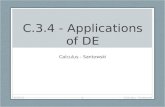 C.3.4 - Applications of DE Calculus - Santowski 10/17/2015 Calculus - Santowski 1.