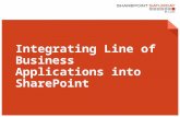 1 | SharePoint Saturday St. Louis 2015 Integrating Line of Business Applications into SharePoint.