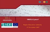 ‘PRTLI Cycle 4’ Higher Education Authority 15 November 2007.