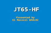 JT65-HF Presented by Al Mecozzi WA8LBZ. IN THE BEGINNING THERE WAS WSJT.