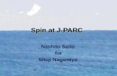 Spin at J-PARC Naohito Saito for Shoji Nagamiya. Executive Summary Spin physics at J-PARC, now The facility is starting up; Only spin physics would be.