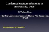 Condensed exciton-polaritons in microcavity traps C. Trallero-Giner Centro Latinoamericano de Fisica, Rio de Janeiro, Brazil Quito/Encuentro de Fisica/2013.