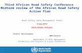 Third African Road Safety Conference Midterm review of the African Road Safety Action Plan Road Safety Data Management Panel 9 July 2014 Addis Ababa, Ethiopia.