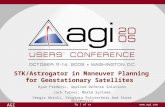 Pg 1 of xx AGI  STK/Astrogator in Maneuver Planning for Geostationary Satellites Ryan Frederic, Applied Defense Solutions Jack Turner, Maxim.