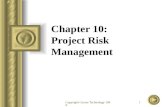 Copyright Course Technology 1999 1 Chapter 10: Project Risk Management.