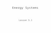 Energy Systems Lesson 5.1. Where do we get Energy for our working muscles?