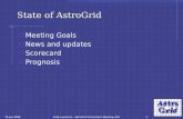 1 19-Jun-2006Andy Lawrence : AstroGrid Consortium Meeting, RAL State of AstroGrid Meeting Goals News and updates Scorecard Prognosis.