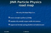 23.12.2005 A. Olchevski JINR Particle Physics road map  ensure scientific excellence of JINR  maximise the scientific output within the resources  support.