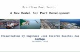 Brazilian Port Sector A New Model for Port Development Stavanger November 2010 Presentation by Engineer José Ricardo Ruschel dos Santos.