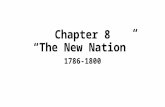 Chapter 8 “The New Nation” 1786-1800. The Crisis of the 1780s.