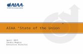 AIAA “State of the Union” April 2015 Sandra Magnus Executive Director.