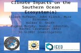 Climate Impacts on the Southern Ocean Ecosystem(s) Eileen Hofmann, John Klinck, Mike Dinniman Walker O. Smith Eugene Murphy, Nadine Johnston, Rachel Cavanaugh.