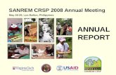 SANREM CRSP 2008 Annual Meeting May 26-29, Los Baños, Philippines ANNUAL REPORT.