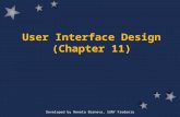 Developed by Reneta Barneva, SUNY Fredonia User Interface Design (Chapter 11)