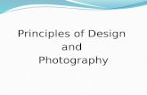 Principles of Design and Photography. The principles of design help us organize and arrange the elements of art in our photographs. Unlike, the elements.
