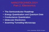 J.R.Krenn – Nanotechnology – CERN 2003 – Part 2 page 1 NANOTECHNOLOGY Part 2. Electronics The Semiconductor Roadmap Energy Quantization and Quantum Dots.
