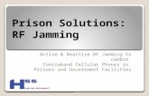 Prison Solutions: RF Jamming Active & Reactive RF Jamming to combat Contraband Cellular Phones in Prisons and Government Facilities.