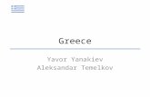 Greece Yavor Yanakiev Aleksandar Temelkov. Today we will present: Geographic and Demographic Background Historical development GDP Growth and the Crisis.