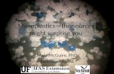 Microplastics—the sources might surprise you Maia McGuire, PhD Extension Agent.