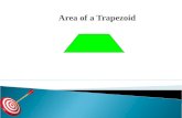 Area of a Trapezoid. Find the area of each figure. 1. 2. Find each missing measure. 3. Area = 100 in 2 4. Area = 25.2 cm 2 x 10.5 h 2.3 ft 2 10.