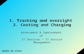 1. Tracking and oversight 2. Costing and Charging Assessment & Improvement of IT Services / IT Service Management Nynke de Vries.
