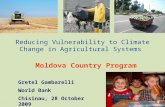 Moldova Country Program Gretel Gambarelli World Bank Chisinau, 28 October 2009.