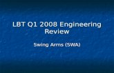 LBT Q1 2008 Engineering Review Swing Arms (SWA). 2008-Apr-04LBT Q1 2008 Engineering Review Highlights (Q4/2007) The PF SAs lost their cable trays The.