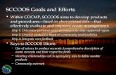 SCCOOS Goals and Efforts Within COCMP, SCCOOS aims to develop products and procedures—based on observational data—that effectively evaluate and improve.