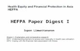 HEFPA Paper Digest I Supon Limwattananon. WP2 WP1.
