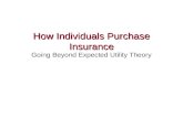 How Individuals Purchase Insurance Going Beyond Expected Utility Theory.