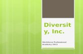 Diversity, Inc. Workforce Professional Academy 2013.