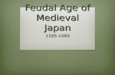 Feudal Age of Medieval Japan 1185-1868. Local Lords  Began to raise and train armies of samurai.  Collected taxes from people who lived on their lands.