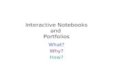 Interactive Notebooks and Portfolios What? Why? How?