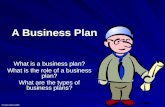 A Business Plan What is a business plan? What is the role of a business plan? What are the types of business plans? © Karen Devine 2009.