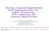 Biology Inspired Approximate Data Representation for Signal Processing, Soft Computing and Control Applications Emil M. Petriu, Dr. Eng., FIEEE School.