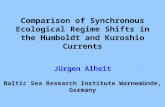 Comparison of Synchronous Ecological Regime Shifts in the Humboldt and Kuroshio Currents Jürgen Alheit Baltic Sea Research Institute Warnemünde, Germany.