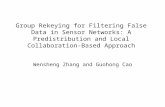 Group Rekeying for Filtering False Data in Sensor Networks: A Predistribution and Local Collaboration-Based Approach Wensheng Zhang and Guohong Cao.