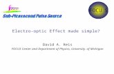 Electro-optic Effect made simple? David A. Reis FOCUS Center and Department of Physics, University. of Michigan.