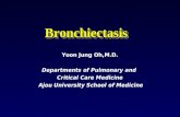 Yoon Jung Oh,M.D. Departments of Pulmonary and Critical Care Medicine Ajou University School of Medicine BronchiectasisBronchiectasis.