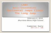 LA84 Basic/Intermediate Horizontal Jumps Clinic The Long Jump February 6, 2010 Murrieta Mesa High School Cameron Gary USATF Level 2 – Jumps.