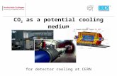 CO 2 as a potential cooling medium for detector cooling at CERN.