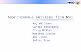 Asynchronous services from NVO Roy Williams Conrad Steenberg Craig Miller Matthew Graham Joe Jacob Julian Bunn.